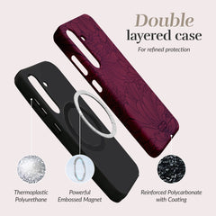 Mio By Mobilize Mio Berry Blooms Magsafe Compatible For Samsung S25 Edge 5G - 123TelecomShop