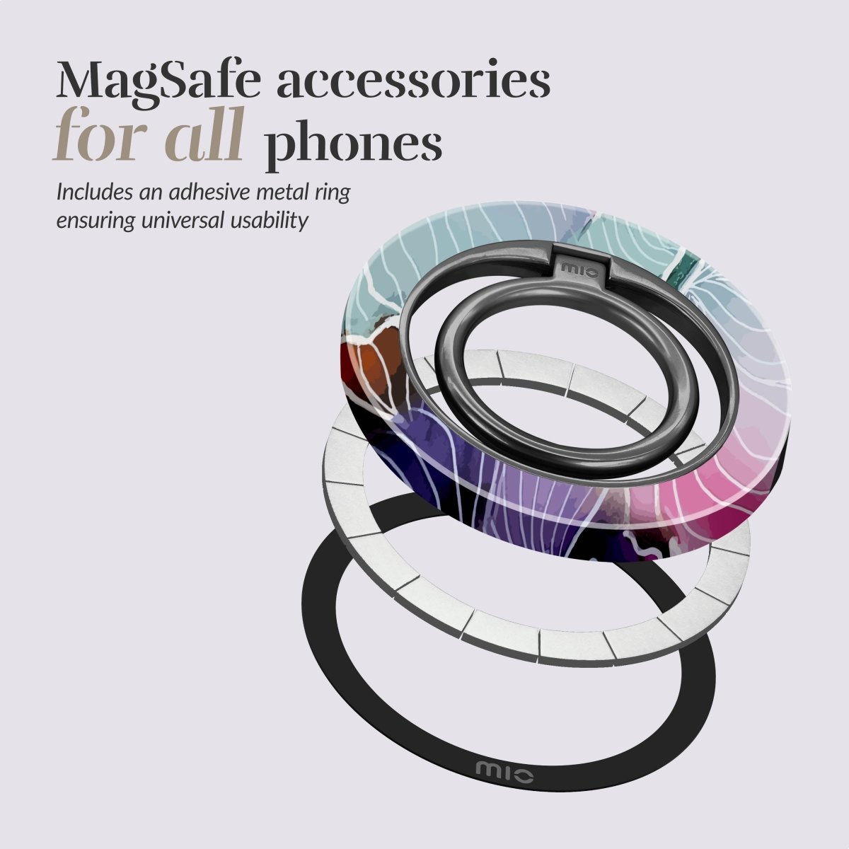 Mio By Mobilize Mio Flowers Magsafe Compatible Ring Holder - 123TelecomShop