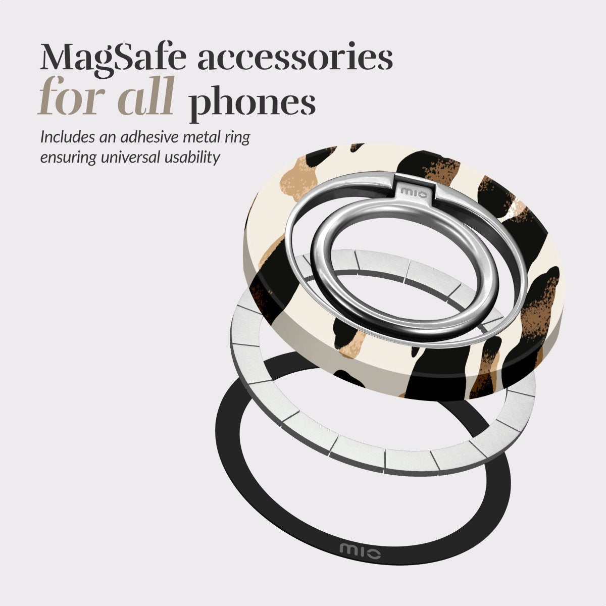 Mio By Mobilize Mio Leopard Magsafe Compatible Ring Holder - 123TelecomShop
