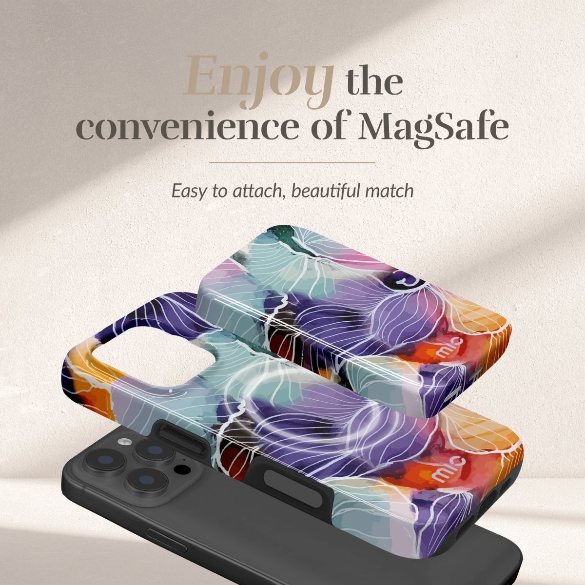 Mio By Mobilize Mio Powerbank 5000Mah With Double Sided Magsafe Compatibility Flowers - Glossy - 123TelecomShop