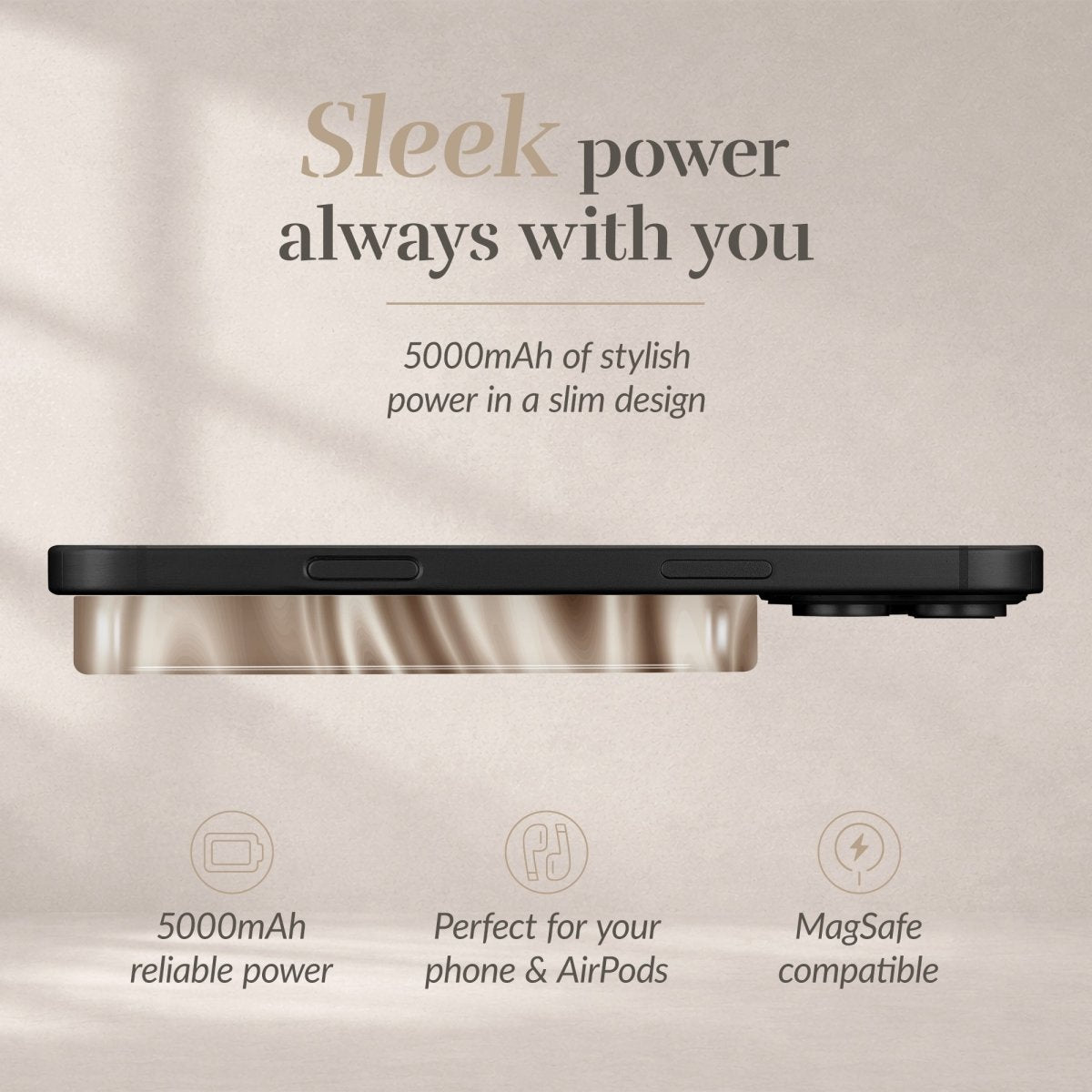 Mio By Mobilize Mio Powerbank 5000Mah With Double Sided Magsafe Compatibility Silky Dreams - Glossy - 123TelecomShop