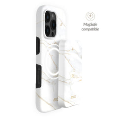 Mio By Mobilize Mio Powerbank 5000Mah With Double Sided Magsafe Compatibility White Marble - Matt - 123TelecomShop