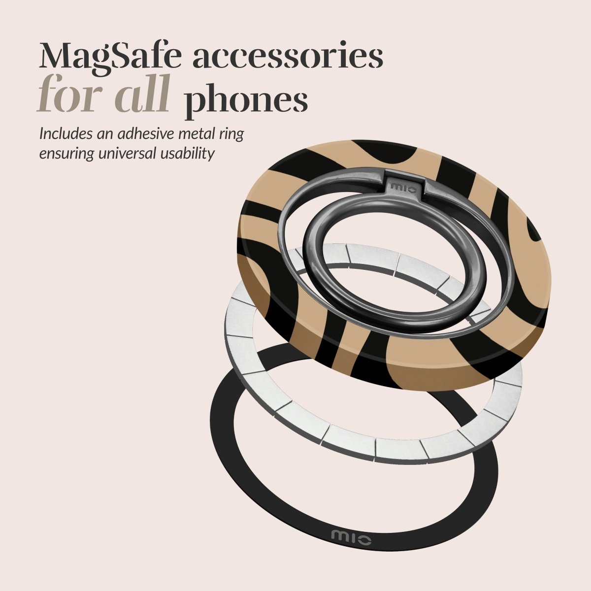Mio By Mobilize Mio Swirl Magsafe Compatible Ring Holder - 123TelecomShop