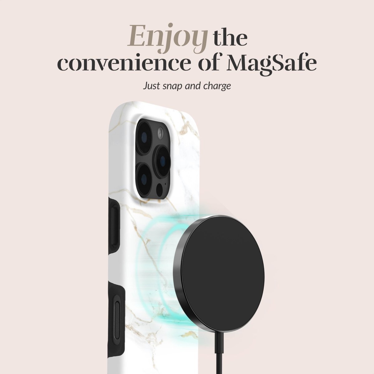 Mio By Mobilize Mio White Marble Magsafe Compatible For Iphone 17 - 123TelecomShop