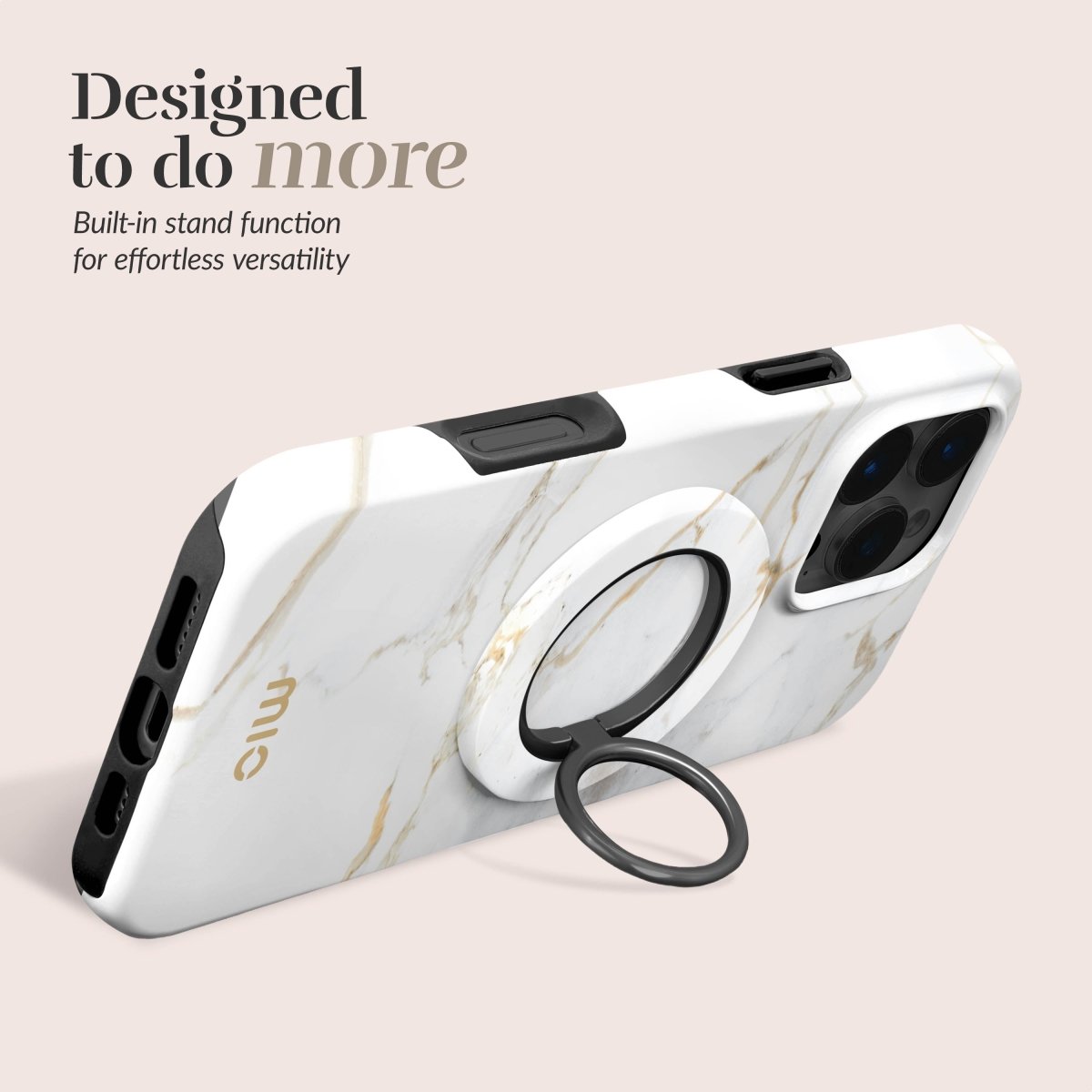 Mio By Mobilize Mio White Marble Magsafe Compatible Ring Holder - 123TelecomShop