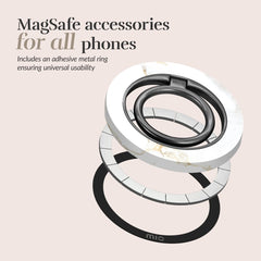 Mio By Mobilize Mio White Marble Magsafe Compatible Ring Holder - 123TelecomShop