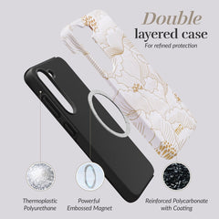 Mio By Mobilize Mio White Roses Magsafe Compatible For Samsung A17 (4G/5G) - 123TelecomShop