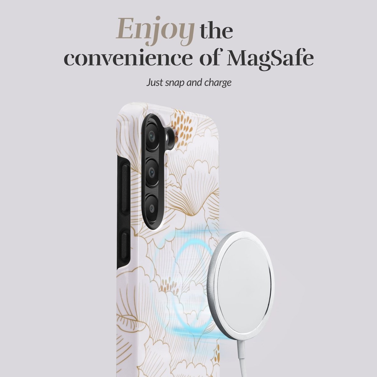 Mio By Mobilize Mio White Roses Magsafe Compatible For Samsung S25+ 5G - 123TelecomShop