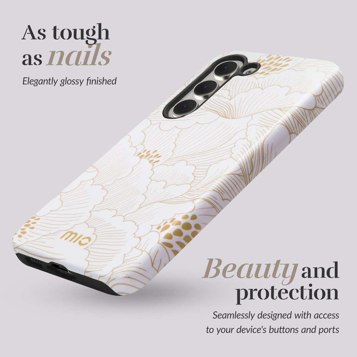 Mio By Mobilize Mio White Roses Magsafe Compatible For Samsung S25 Edge 5G - 123TelecomShop