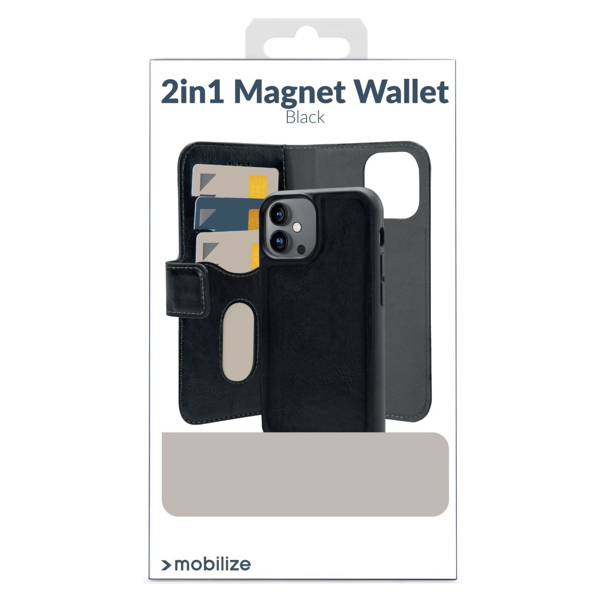 Mobilize 2In1 Magsafe Compatible Gelly Wallet Case Apple Iphone 15 Pro Black - 123TelecomShop