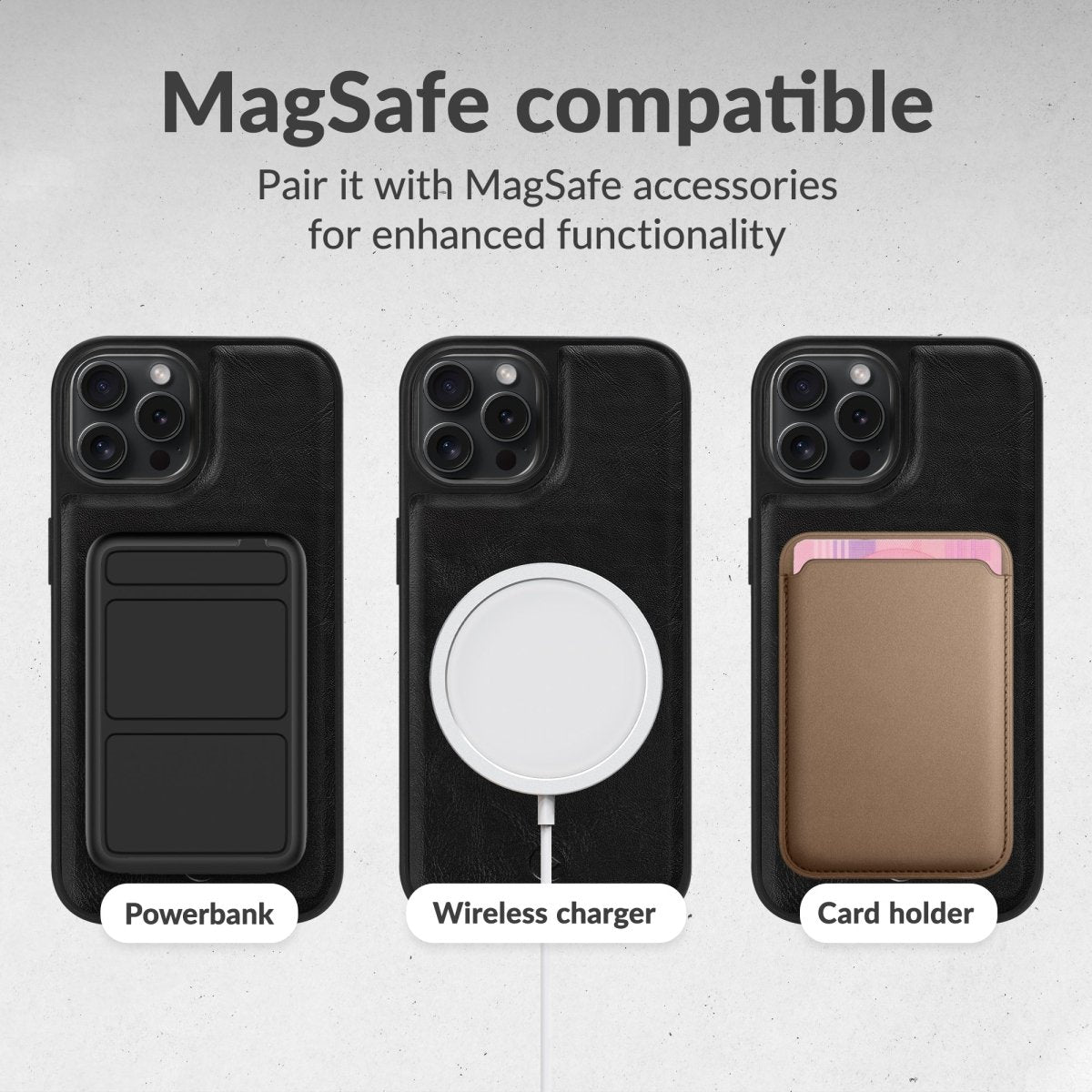Mobilize 2In1 Magsafe Compatible Gelly Wallet Case Apple Iphone 16 Black - 123TelecomShop