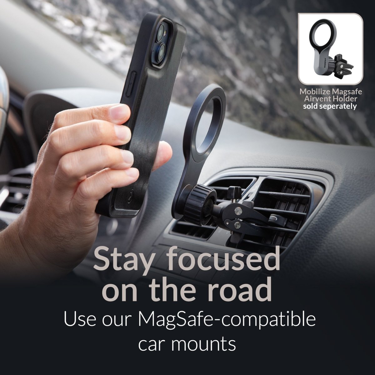 Mobilize 2In1 Magsafe Compatible Gelly Wallet Case Apple Iphone 16 Black - 123TelecomShop