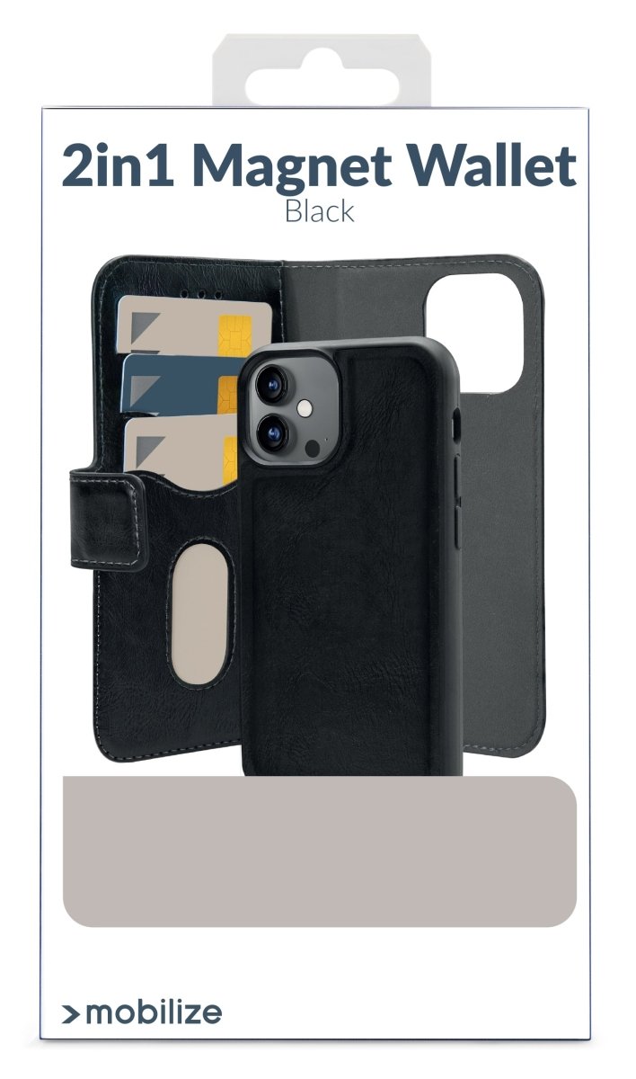 Mobilize 2In1 Magsafe Compatible Gelly Wallet Case Apple Iphone 17 Pro Max/18 Pro Max Black - 123TelecomShop