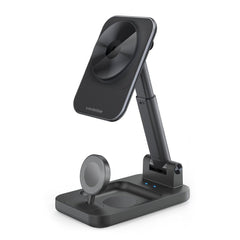 Mobilize 3In1 Charger Station Magsafe Compatible 15W Black - 123TelecomShop