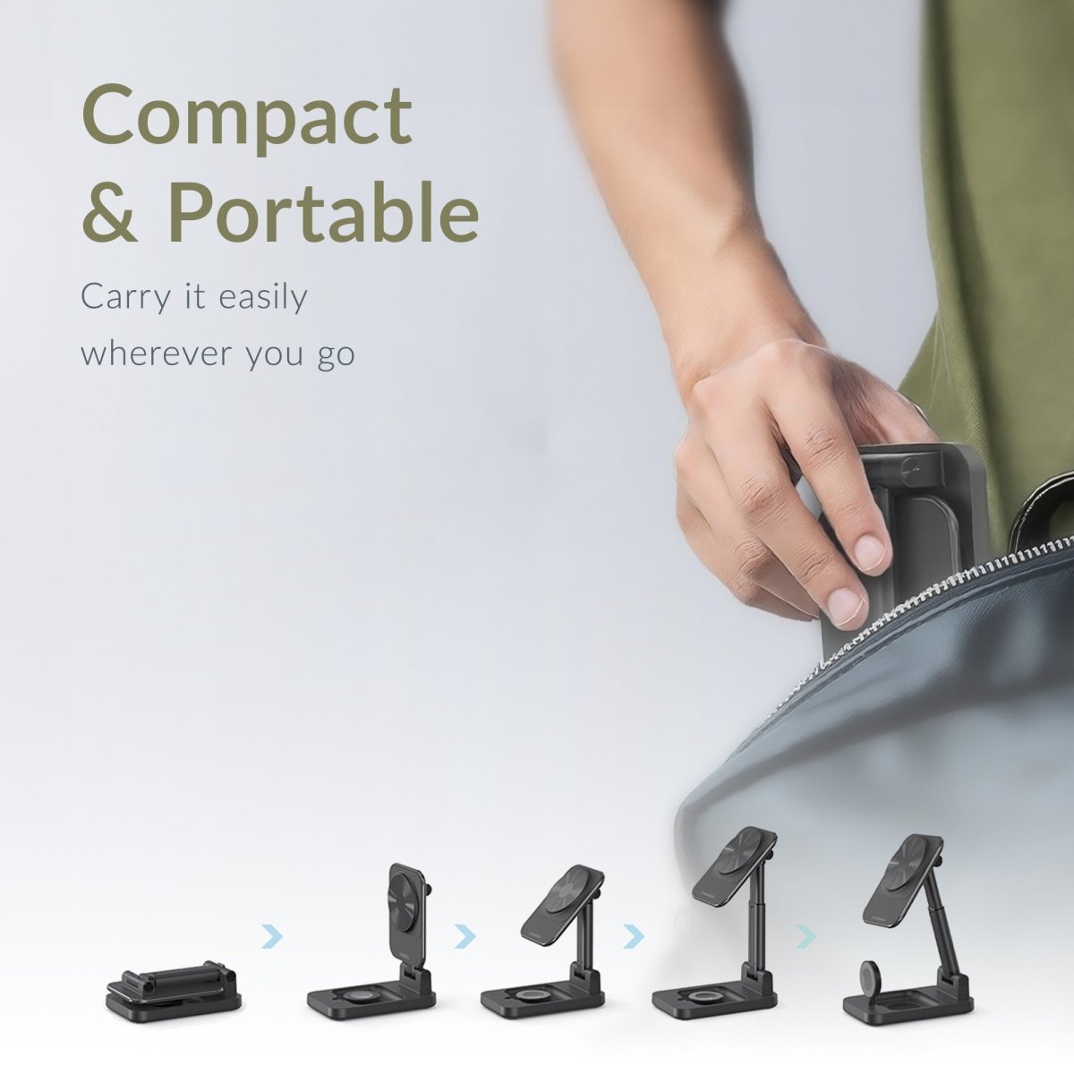 Mobilize 3In1 Charger Station Magsafe Compatible 15W Black - 123TelecomShop
