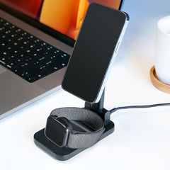 Mobilize 3In1 Charger Station Magsafe Compatible 15W Black - 123TelecomShop