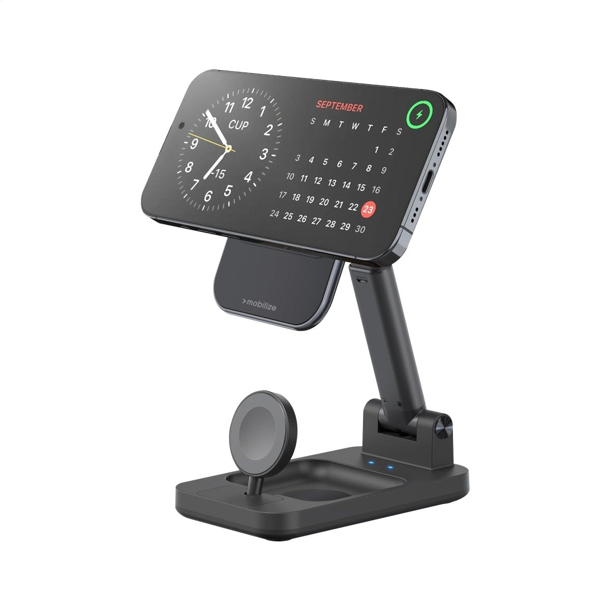 Mobilize 3In1 Charger Station Magsafe Compatible 15W Black - 123TelecomShop