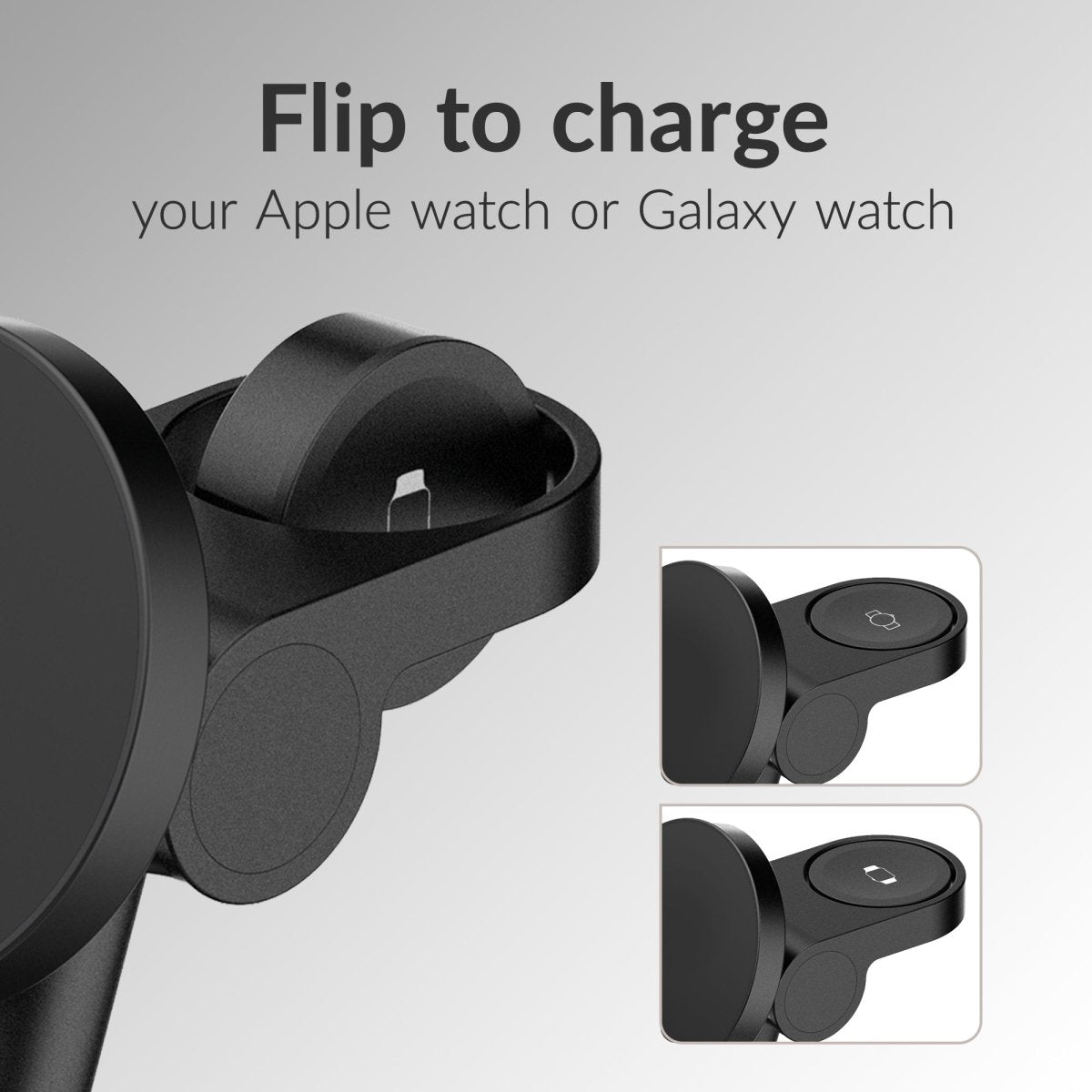 Mobilize 3In1 Charger Station Magsafe Compatible 25W Qi2.2 Black - 123TelecomShop