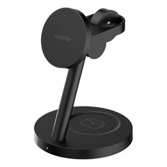 Mobilize 3In1 Charger Station Magsafe Compatible 25W Qi2.2 Black - 123TelecomShop