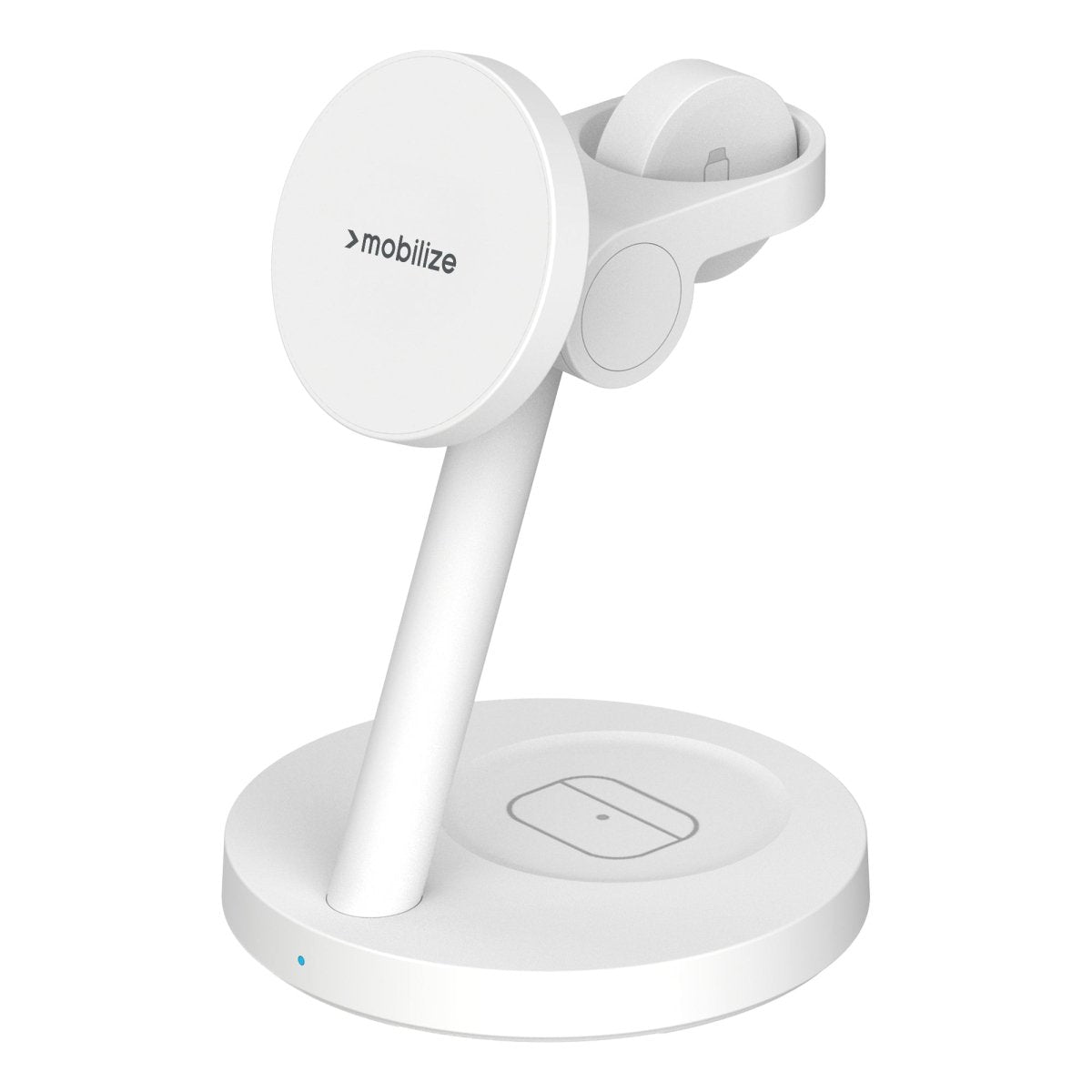 Mobilize 3In1 Charger Station Magsafe Compatible 25W Qi2.2 White - 123TelecomShop