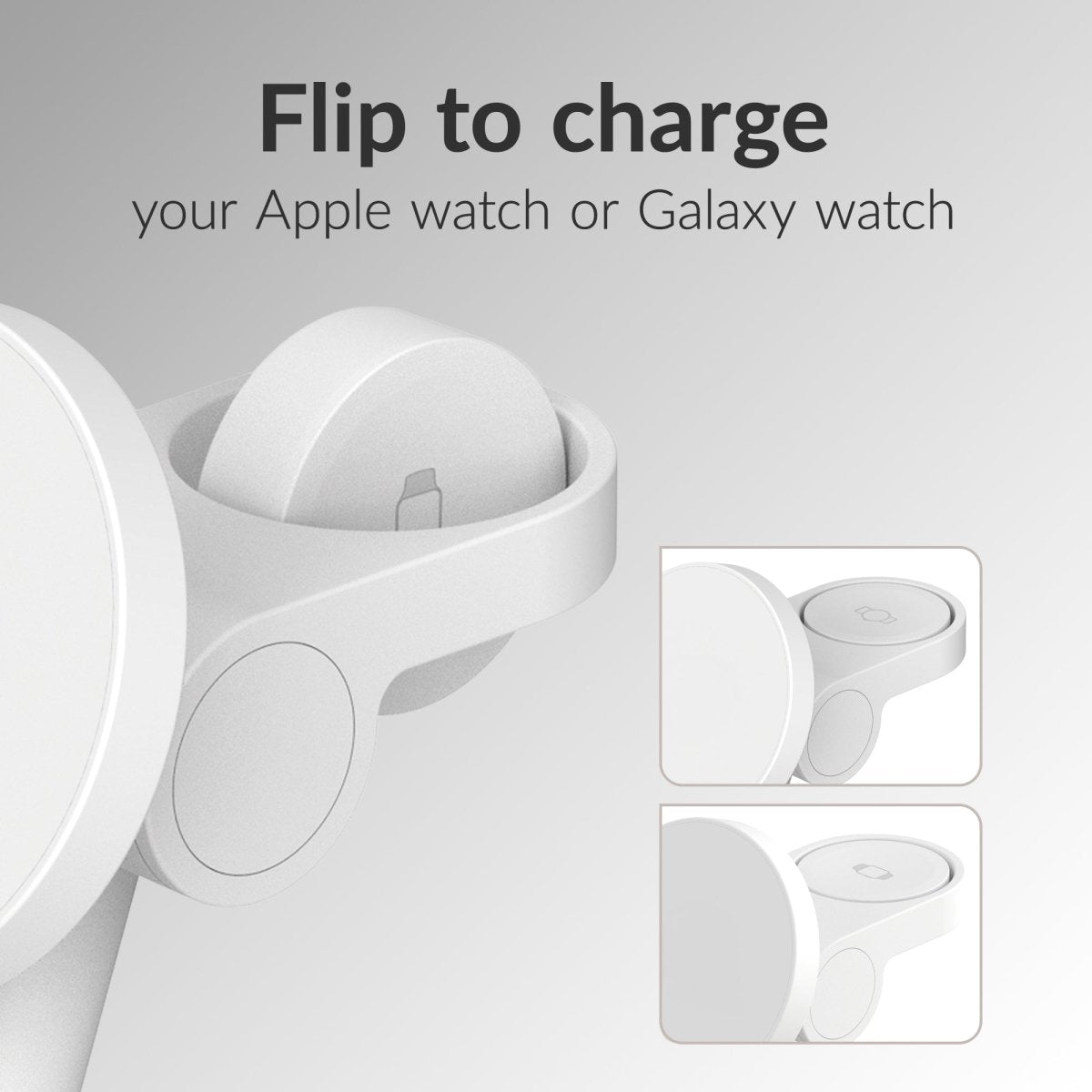 Mobilize 3In1 Charger Station Magsafe Compatible 25W Qi2.2 White - 123TelecomShop