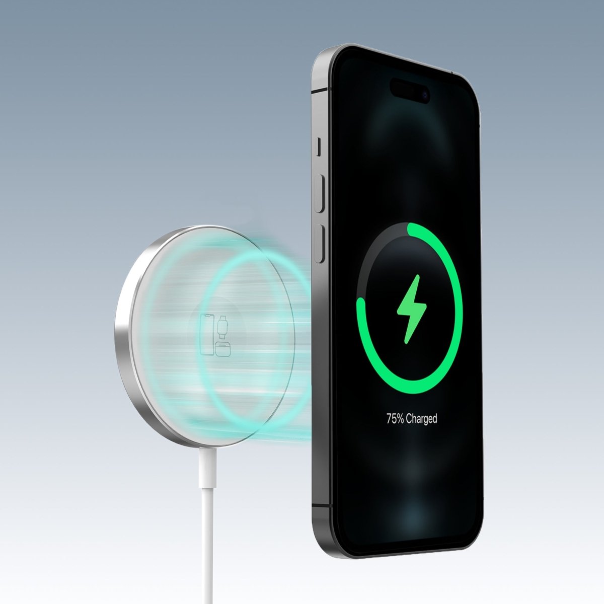 Mobilize 3In1 Magnetic Wireless Charger Magsafe Compatible 15W White - 123TelecomShop