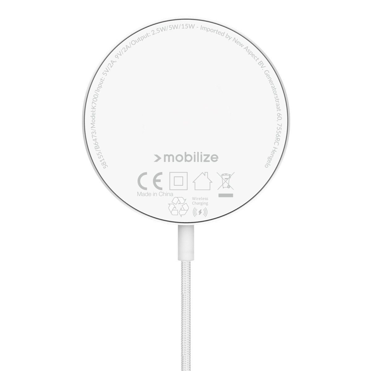 Mobilize 3In1 Magnetic Wireless Charger Magsafe Compatible 15W White - 123TelecomShop