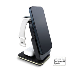 Mobilize 4In1 Wireless Charger Station With Detachable Power Bank 5000Mah Black - 123TelecomShop