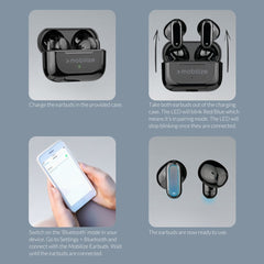 Mobilize Bluetooth Tws Earbuds Mini Black - 123TelecomShop