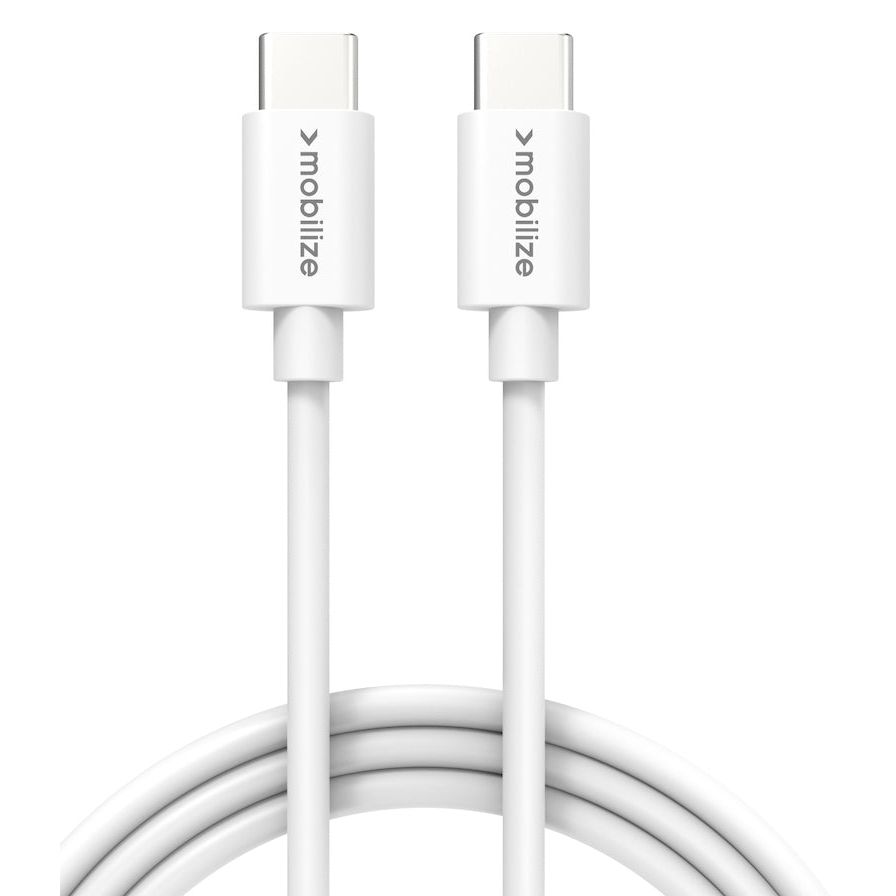 Mobilize Cable Usb-C To Usb-C 1M. 100W White - 123TelecomShop