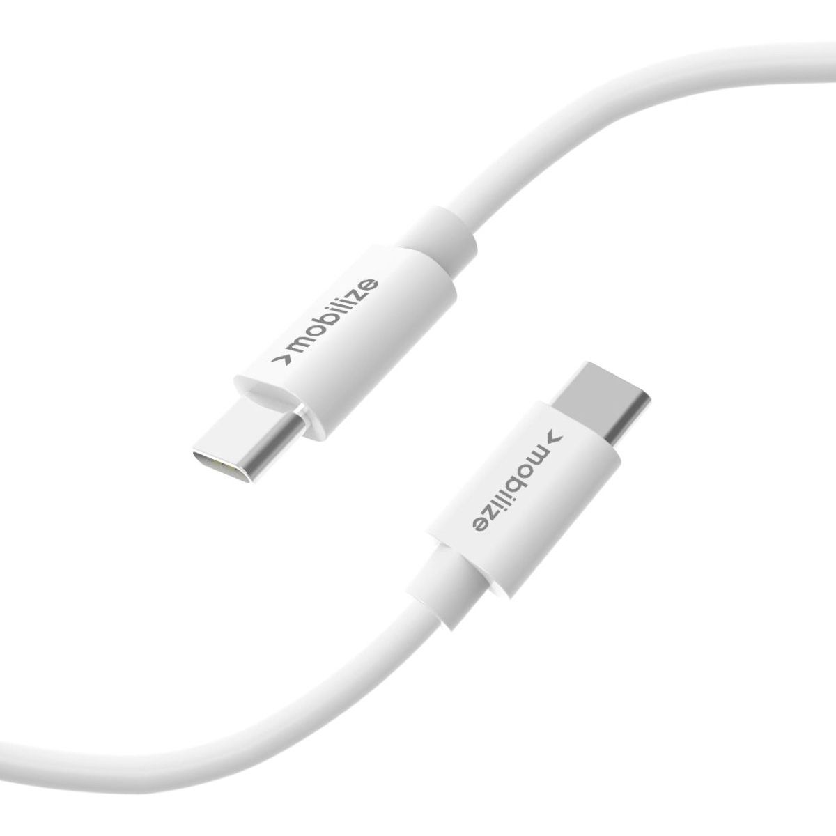 Mobilize Cable Usb-C To Usb-C 1M. 100W White - 123TelecomShop