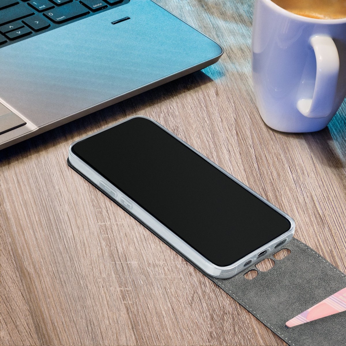 Mobilize Classic Gelly Flip Case Apple Iphone 15 Pro Max Black - 123TelecomShop