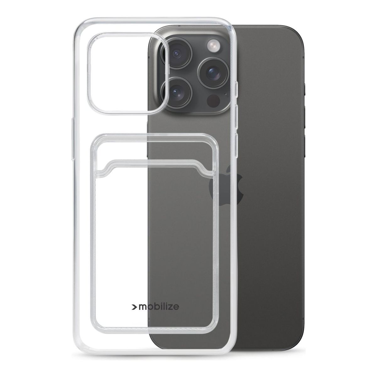 Mobilize Gelly Card Case Apple Iphone 15 Pro Max Clear - 123TelecomShop
