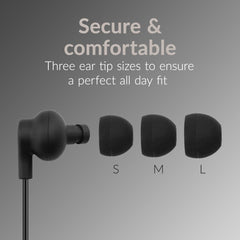 Mobilize In - Ear Stereo Headset With Remote 3.5Mm Black - 123TelecomShop