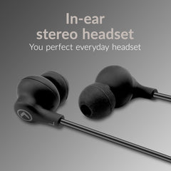 Mobilize In - Ear Stereo Headset With Remote 3.5Mm Black - 123TelecomShop