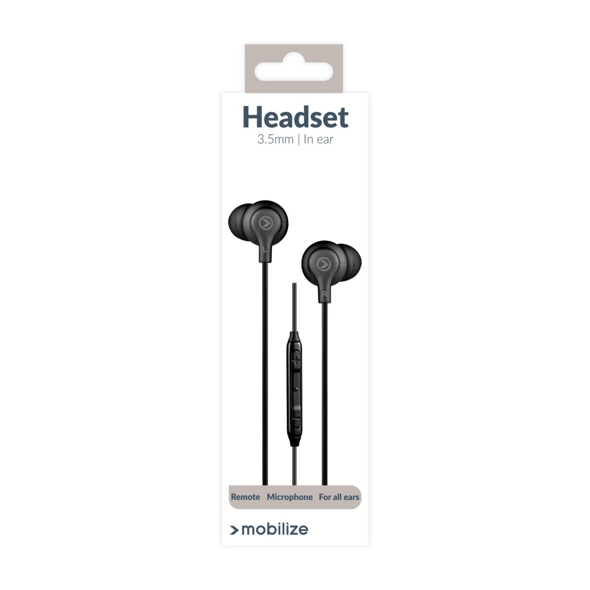 Mobilize In - Ear Stereo Headset With Remote 3.5Mm Black - 123TelecomShop