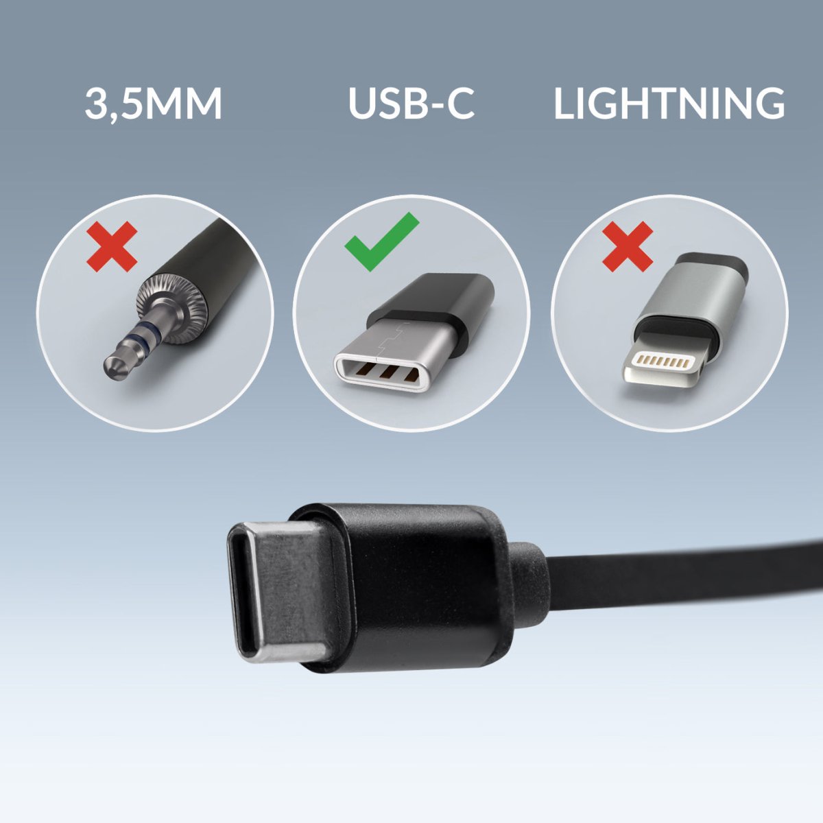 Mobilize In - Ear Stereo Headset With Remote Usb - C Black - 123TelecomShop