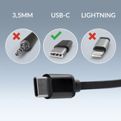 Mobilize In - Ear Stereo Headset With Remote Usb - C Black - 123TelecomShop