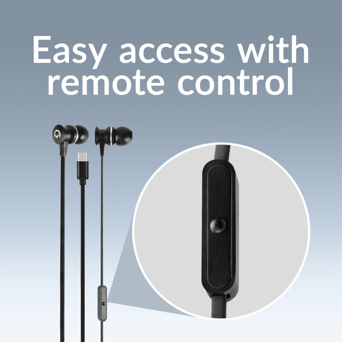 Mobilize In - Ear Stereo Headset With Remote Usb - C Black - 123TelecomShop