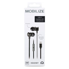 Mobilize In - Ear Stereo Headset With Remote Usb - C Black - 123TelecomShop