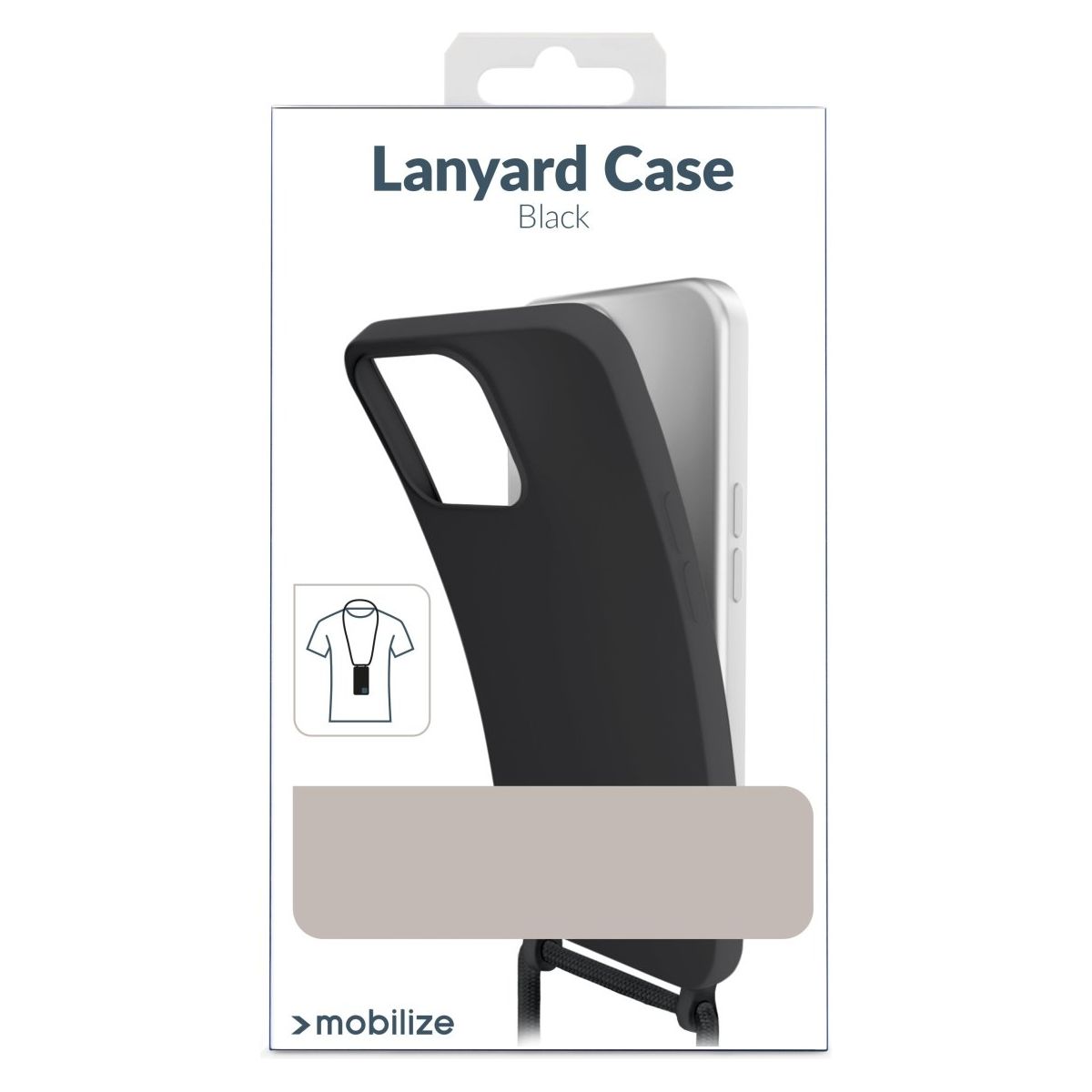 Mobilize Lanyard Gelly Case For Apple Iphone 15 Pro Max Black - 123TelecomShop