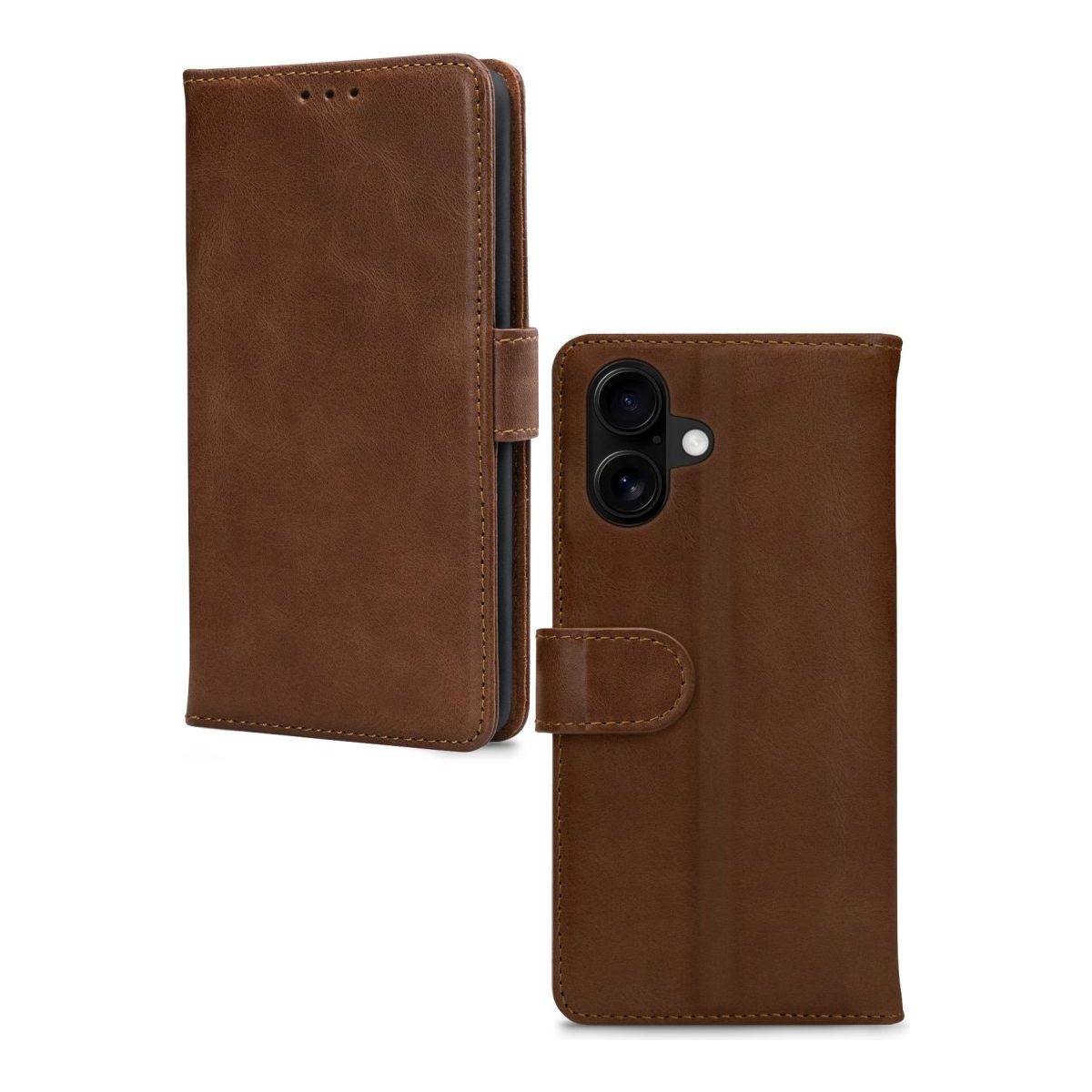 Mobilize Leather Wallet Apple Iphone 16 Plus Brown - 123TelecomShop