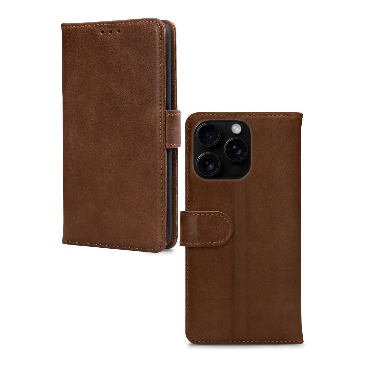 Mobilize Leather Wallet Apple Iphone 16 Pro Brown - 123TelecomShop