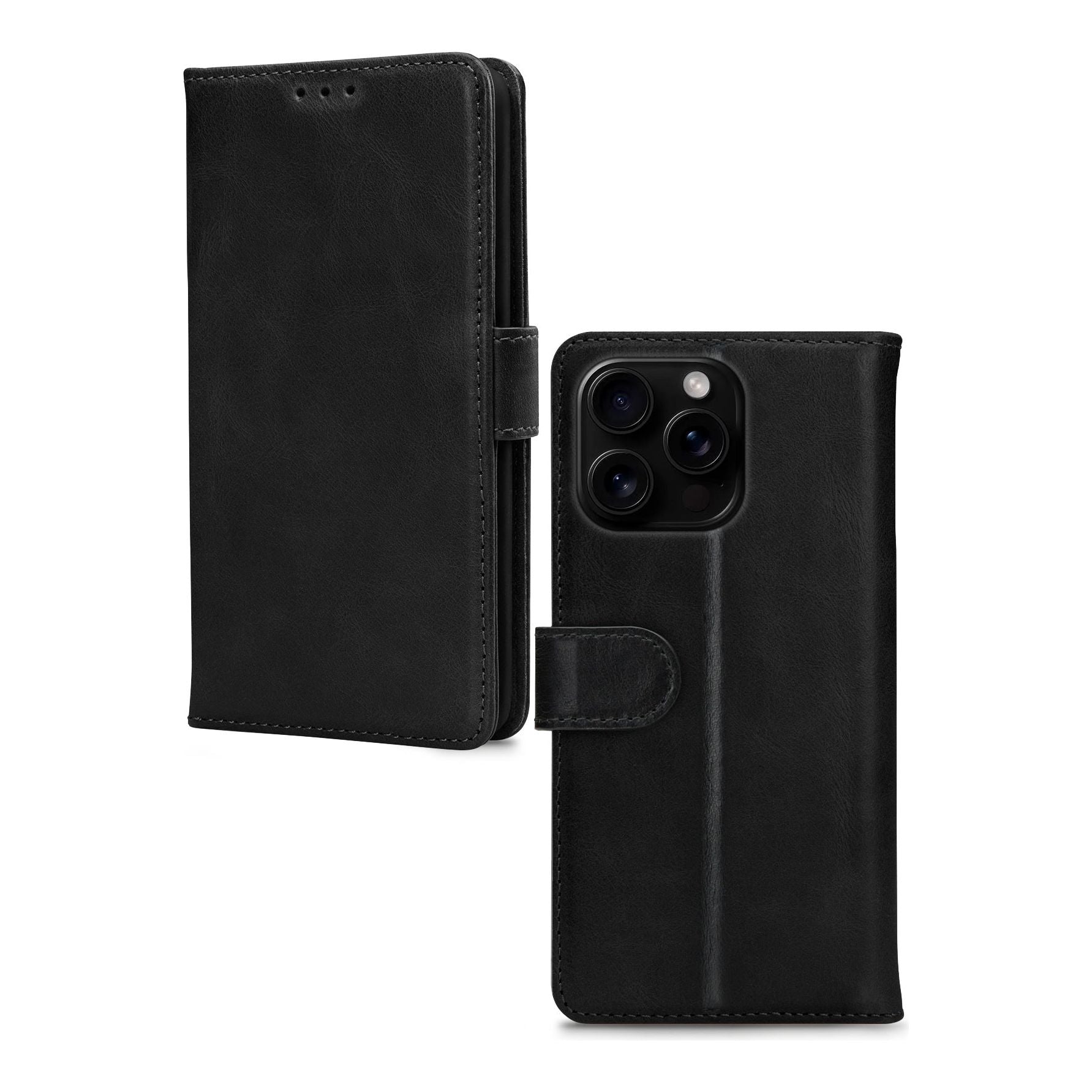 Mobilize Leather Wallet Apple Iphone 16 Pro Max Black - 123TelecomShop