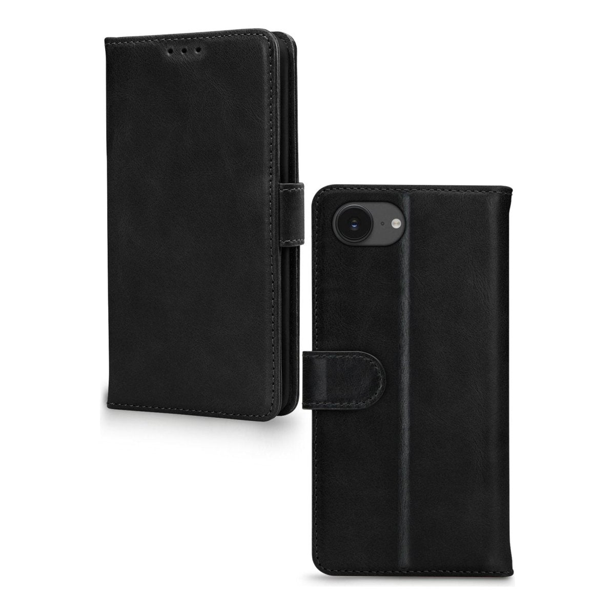 Mobilize Leather Wallet Apple Iphone 16E Black - 123TelecomShop