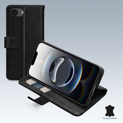 Mobilize Leather Wallet Apple Iphone 16E Black - 123TelecomShop