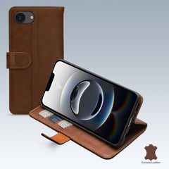Mobilize Leather Wallet Apple Iphone 16E Brown - 123TelecomShop