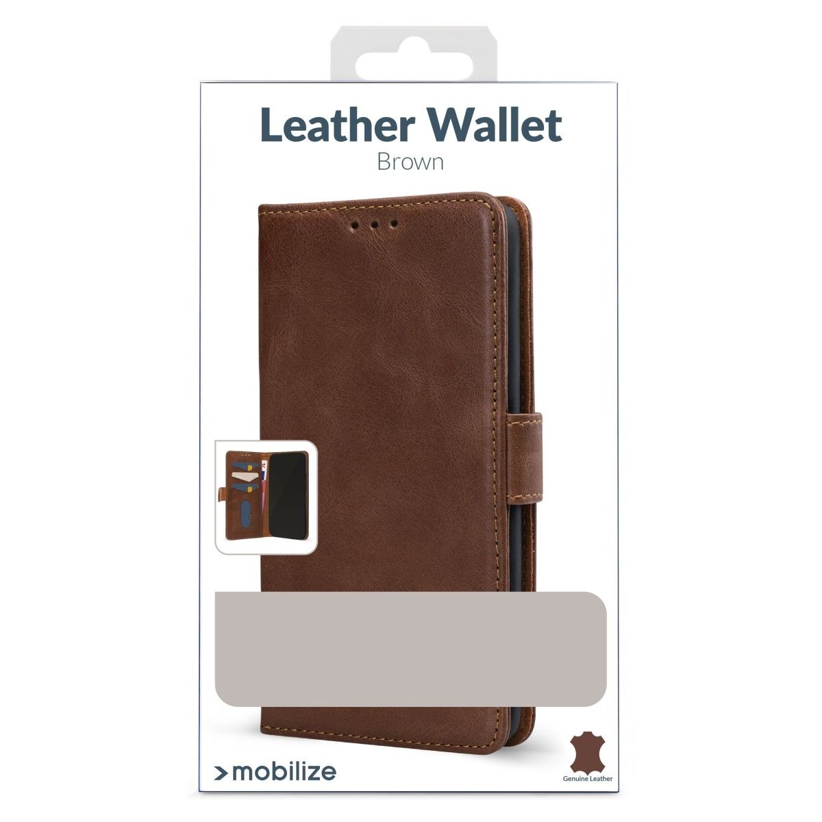 Mobilize Leather Wallet Apple Iphone 17 Air Brown - 123TelecomShop