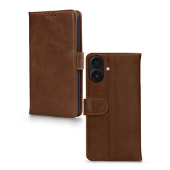 Mobilize Leather Wallet Apple Iphone 17 Brown - 123TelecomShop