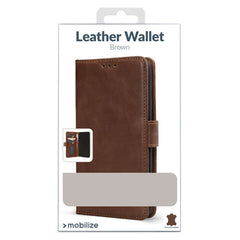 Mobilize Leather Wallet Apple Iphone 17 Brown - 123TelecomShop